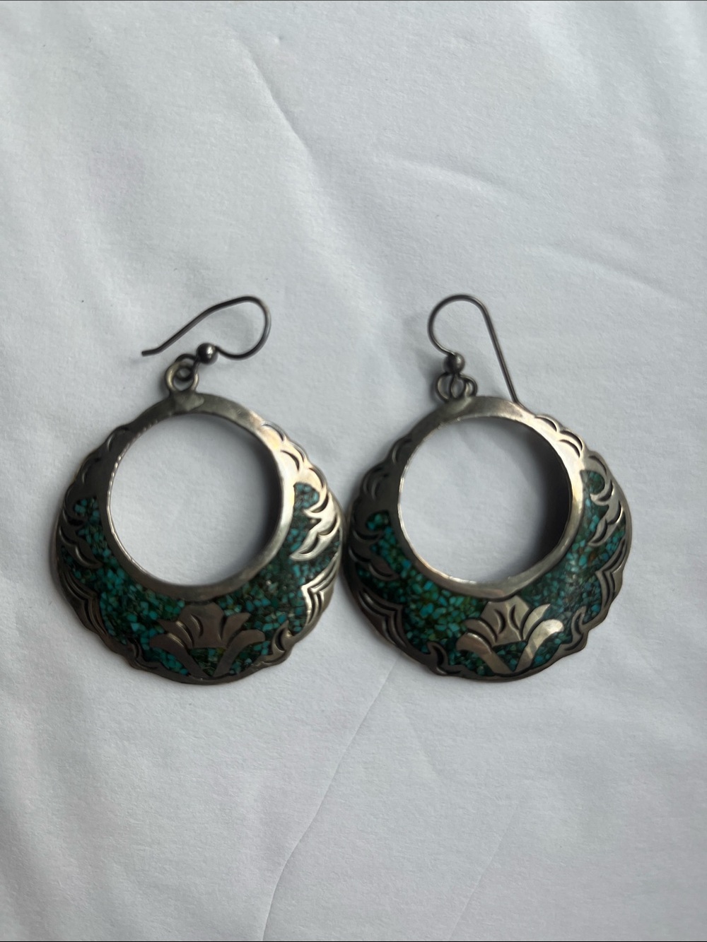 Handcrafted Vintage Abalone Earrings